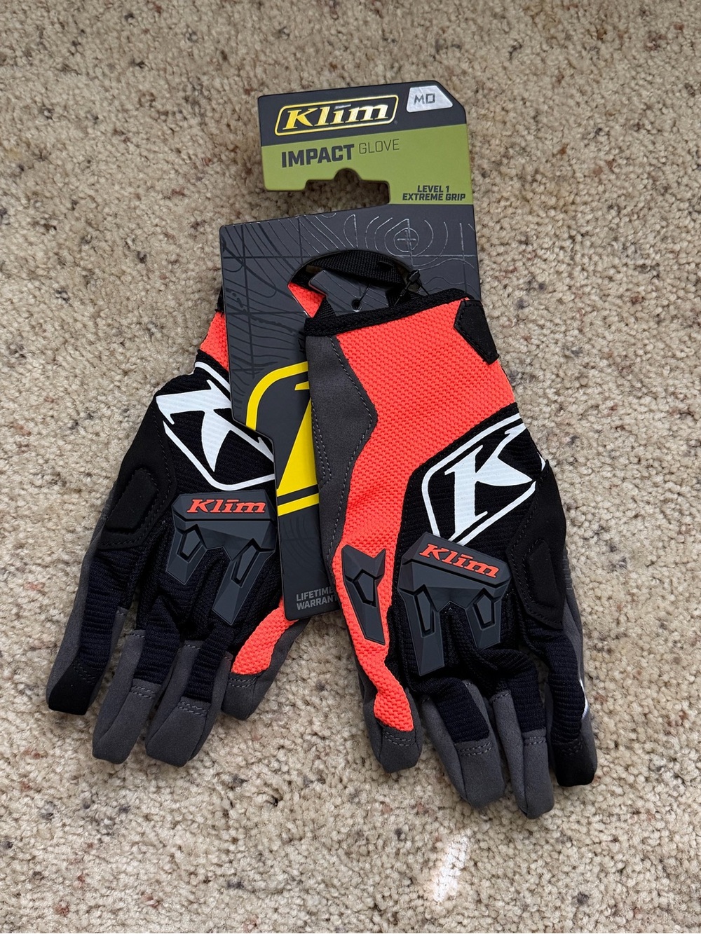 KLIM Impact Glove Strike Orange